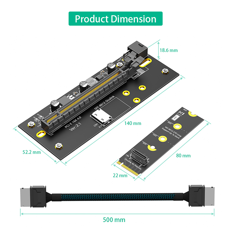 Kit Adaptador Oculink PCI Expr - Oculink Egpu Mini Pc avaliação e preço